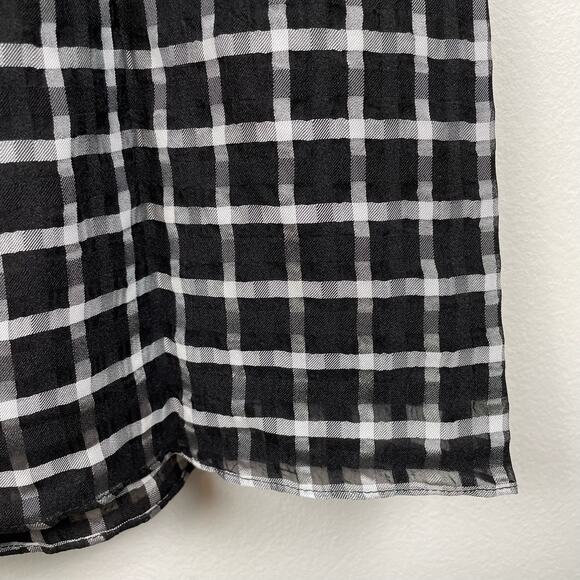 Dress the Population NWT Kallan Plaid Grid Mini Dress Black White Sleeveless XS - Picture 13 of 16